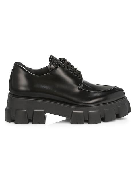 prada creepers|Shop Prada Monolith Lug.